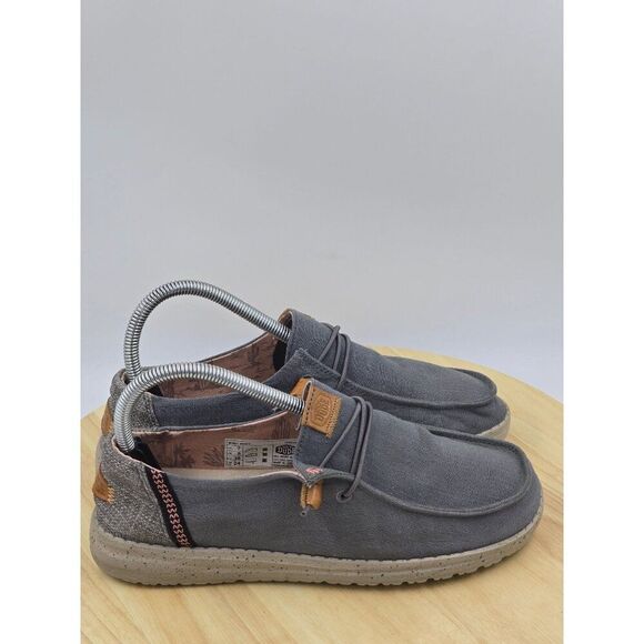 Hey Dude Wendy Washed Charcoal Slip On Shoes Womens Sz 7 - Picture 1 of 9